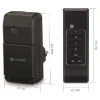 PRIZA PENTRU EXTERIOR CU TELECOMANDA 1100W SONERO