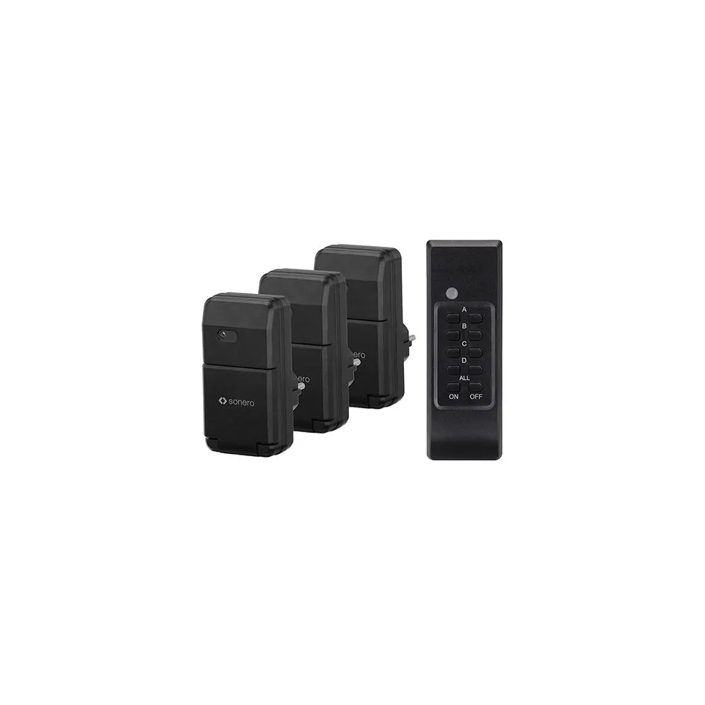 SET 3 PRIZE PENTRU EXTERIOR CU TELECOMANDA 1100W SONERO