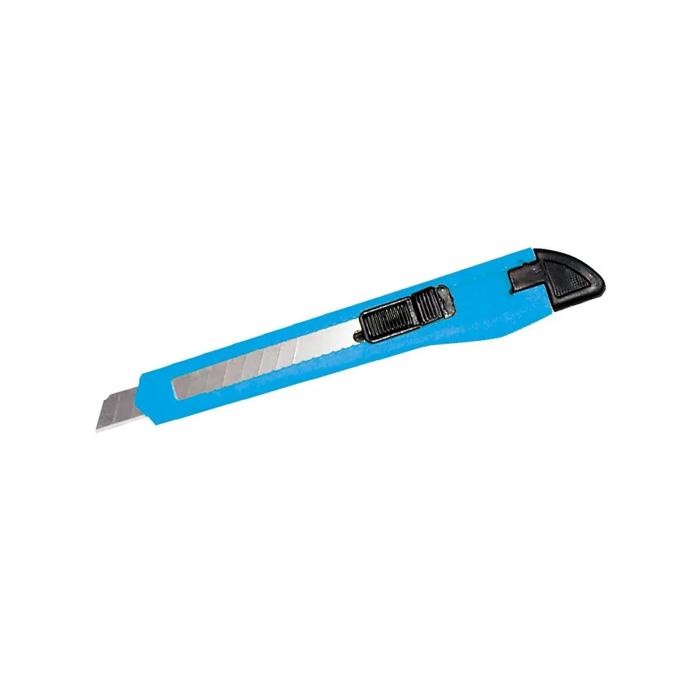 CUTTER PLASTIC CU BUTON BLOCARE - 9MM