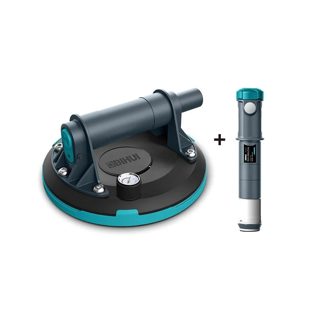 Ventuza Heavy Duty cu vacuum pt. placi texturate - Ø200mm, 140kg - BIHUI-SCBS8