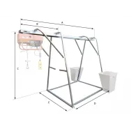 Stand metalic cu sina suport pt. Electropalane pana la 300kg IORI-CAV300
