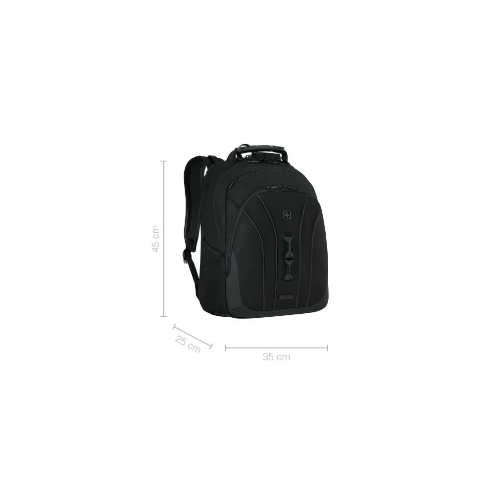 Wenger, Legacy Black Series, 16" Laptop Backpack, Black