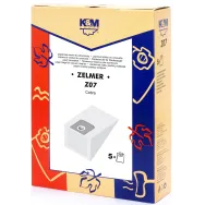 Sac aspirator Zelmer 2000, hartie, 5X saci, K&M