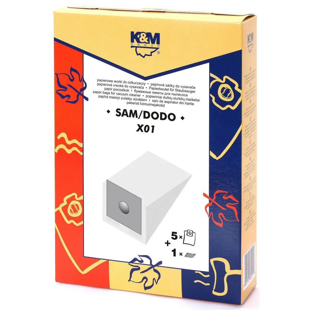 Sac aspirator, model universal, hartie, 5 X saci, K&M