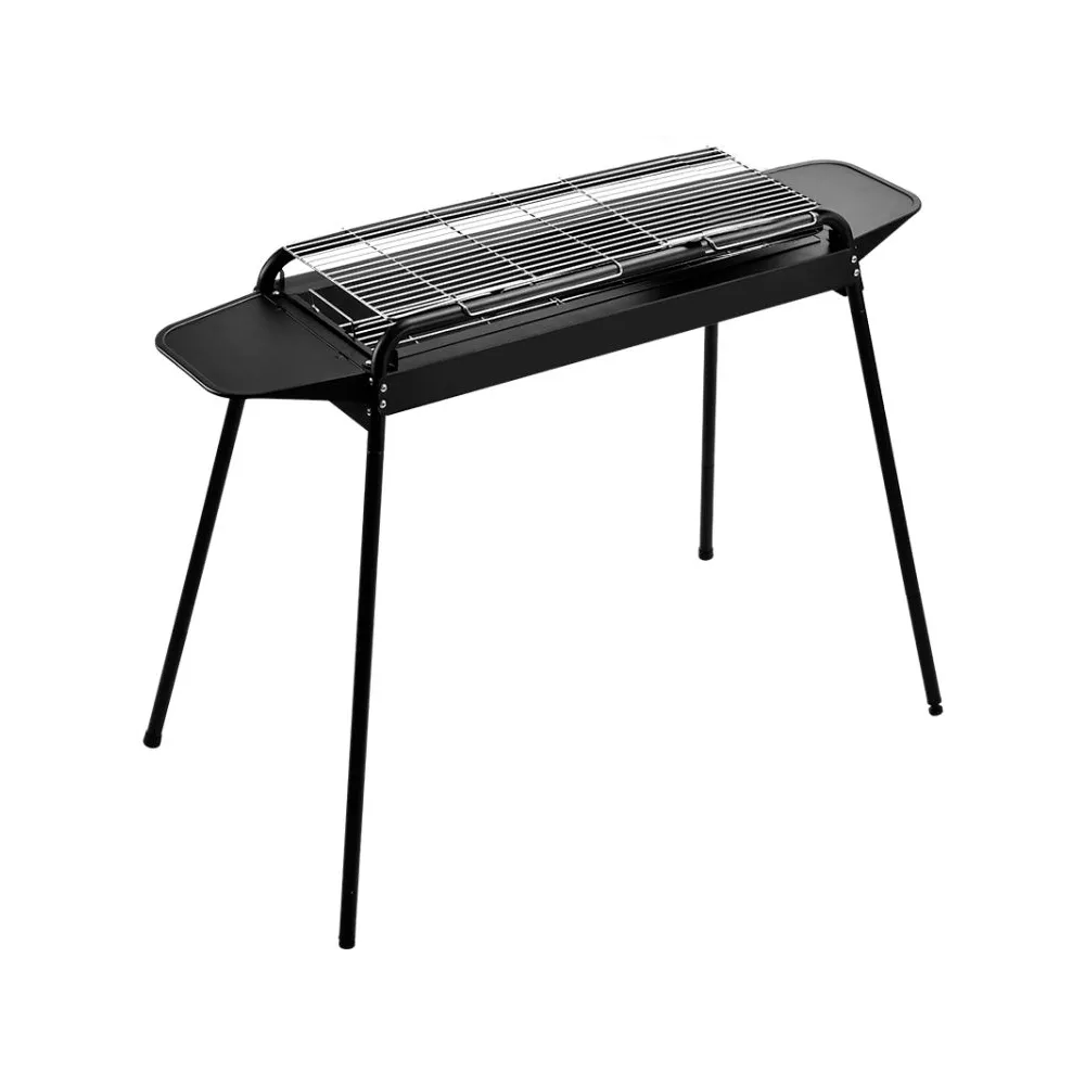 Gratar de gradina pe lemne, otel, negru