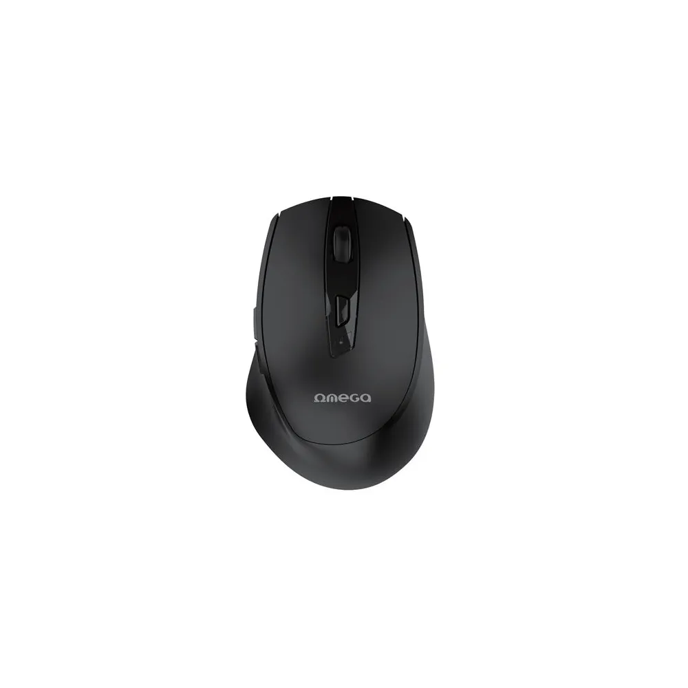 MOUSE WIRELESS REINCARCABIL USB-C NEGRU OMEGA