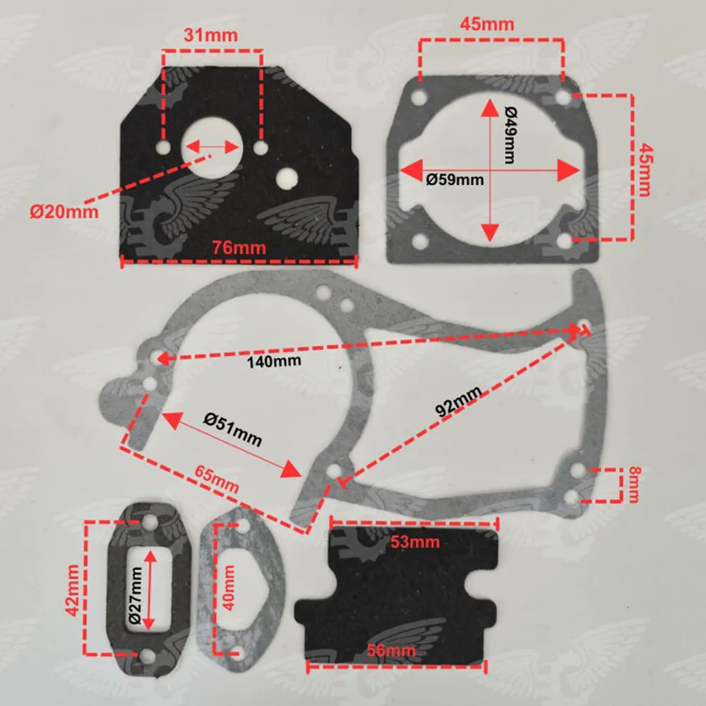 kit garnituri motoferastrau -4500-5200-5800