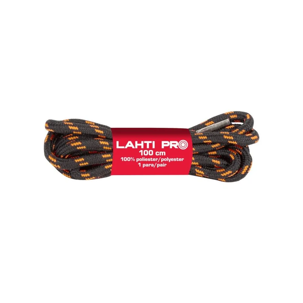 SIRET POLIESTER / NEGRU-PORTOCALIU - 100CM, 10/SET