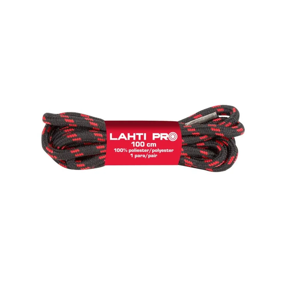 SIRET POLIESTER / NEGRU-ROSU - 120CM, 10/SET