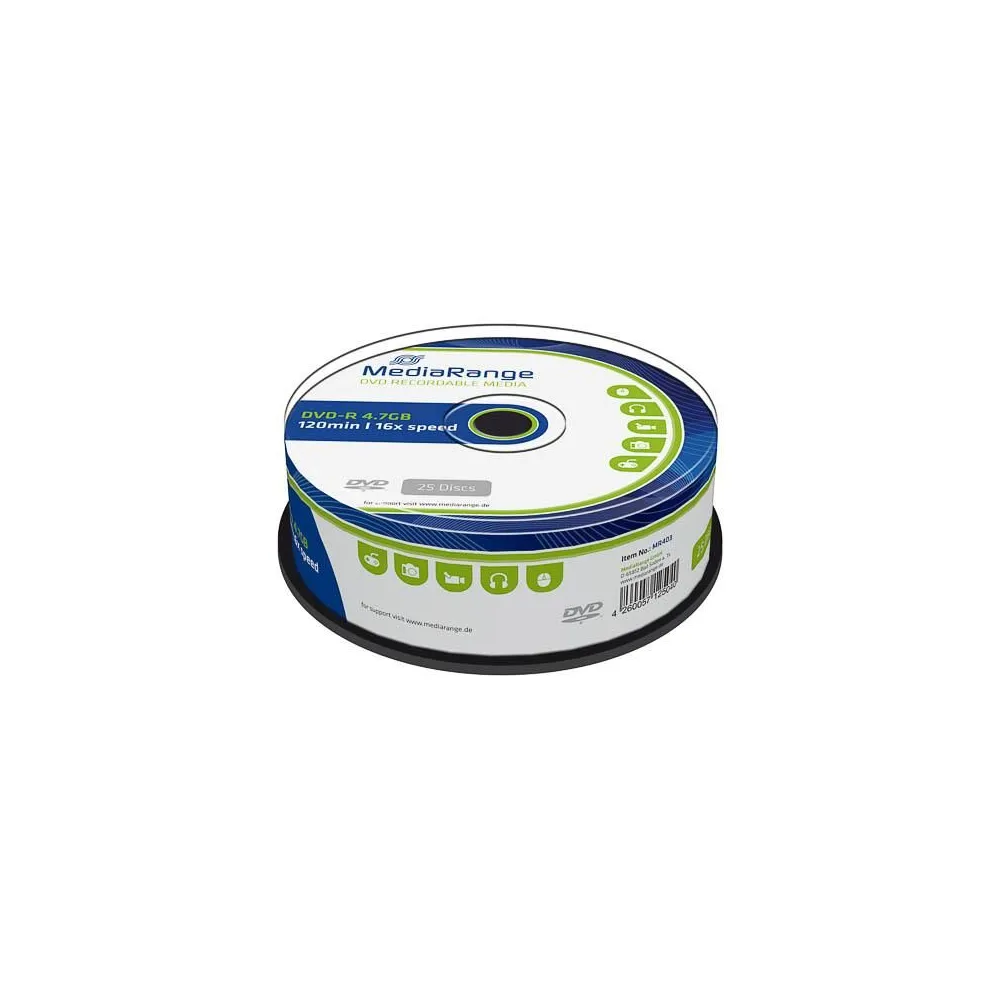 MediaRange DVD-R 4,7GB 16X Cake25