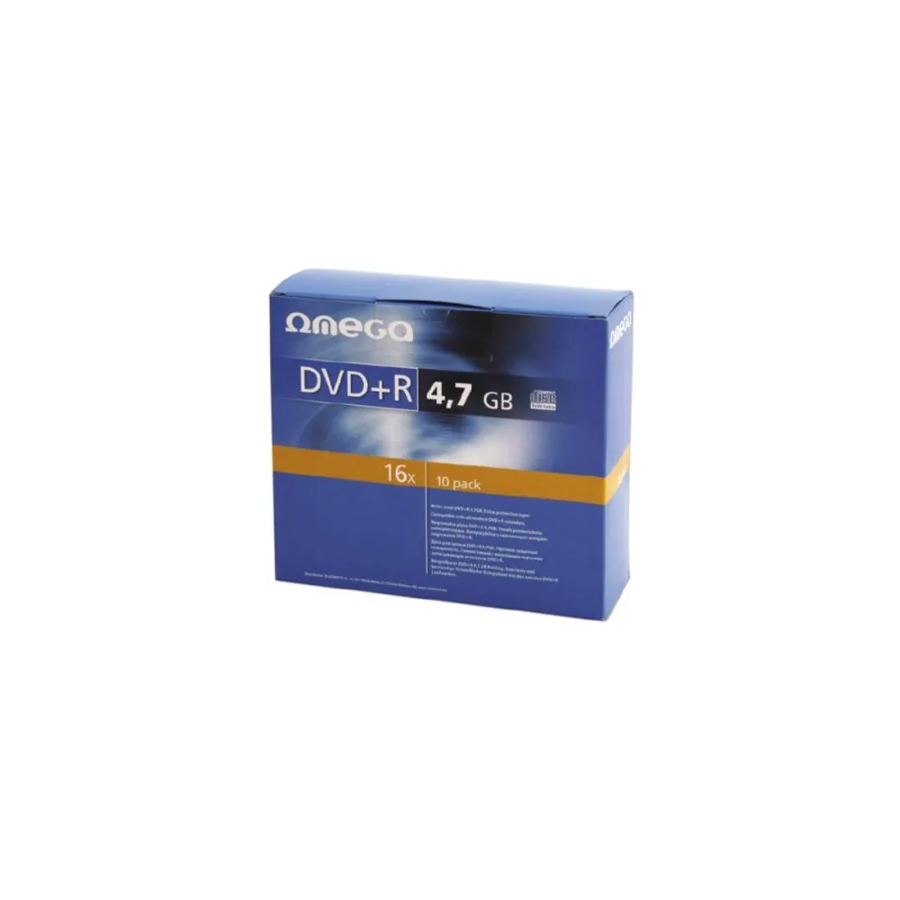 Omega  DVD+R 4.7GB 16XSLIM CASE 10