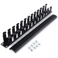 Rack wire manager 1U orizontal cu capac Ted Electric C1048