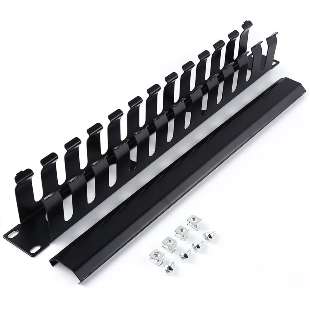 Rack wire manager 1U orizontal cu capac Ted Electric C1048