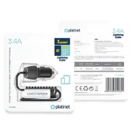 INCARCATOR AUTO CABLU SPIRALAT 3.4A LIGHTNING