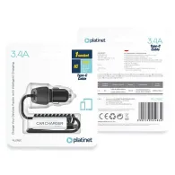 INCARCATOR AUTO CABLU SPIRALAT 3.4A TYPE C