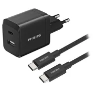 INCARCATOR RETEA DUAL USB-A USB-C 45W PHILIPS