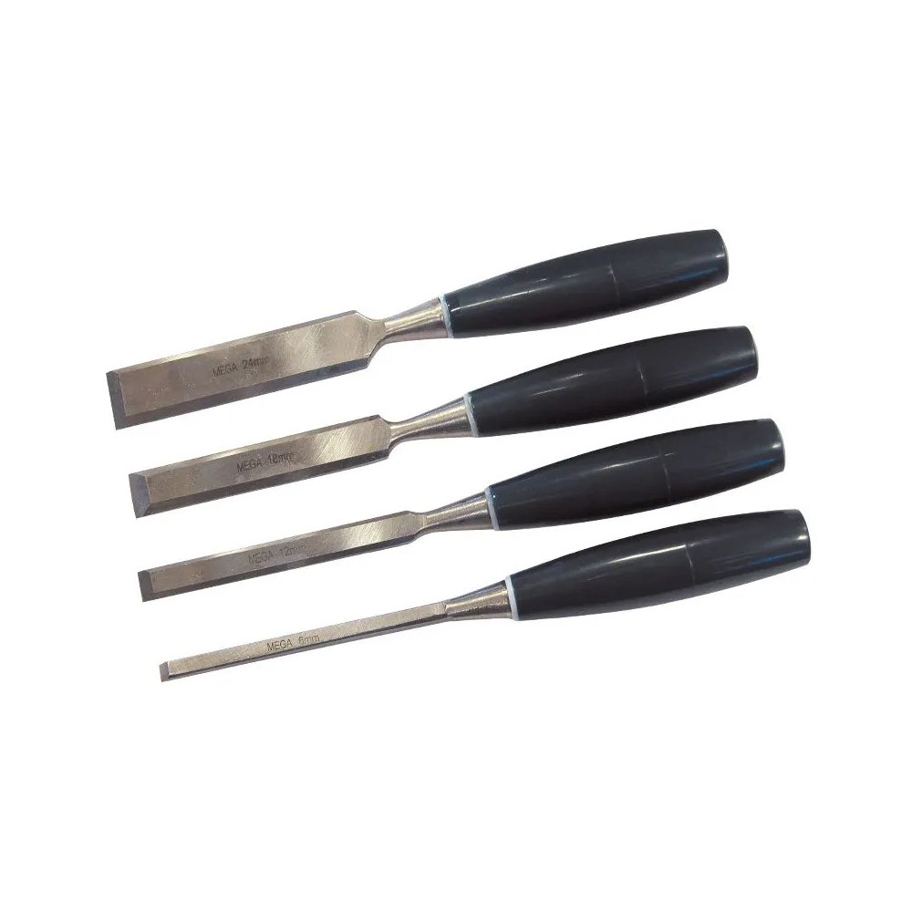 SET DALTI LEMN CU MANER PLASTIC - 4P.