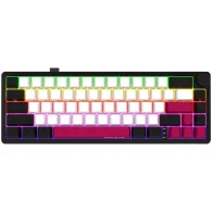 Wireless mechanical gaming keyboard Pro, 2.4 GHz, BT, RGB Backlight, 16 modes, 66 keys, 50M presses, multimedia knob, built-in 3