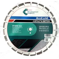 Disc DiamantatExpert LASER pt. Asfalt, Beton, Materiale abrazive 400x25,4mm (mm) taiere uscata sau umeda, Blue Line Profesional 