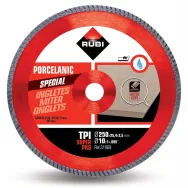 Disc diamantat pt. gresie portelanata, taieri oblice 250mm, TPI 250 SuperPro - RUBI-31969