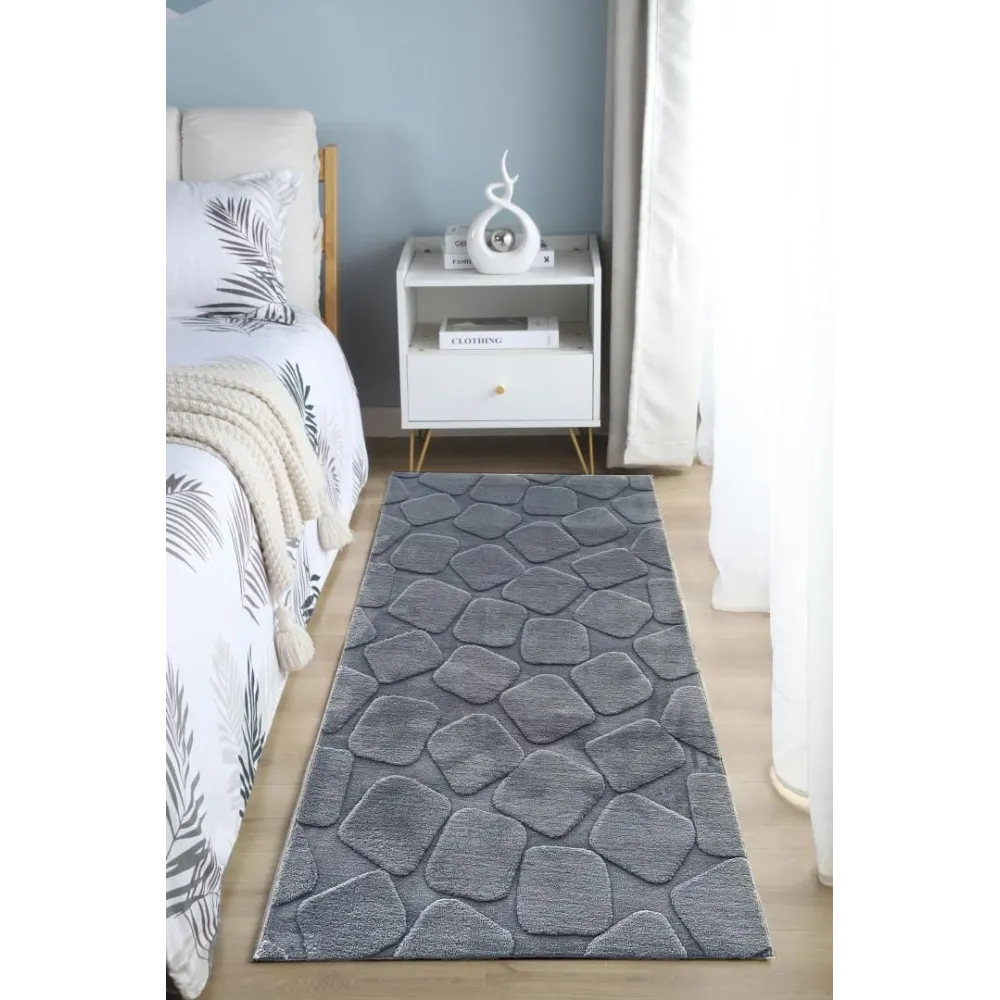 Covor, model in relief,Stone,80x150 GRI