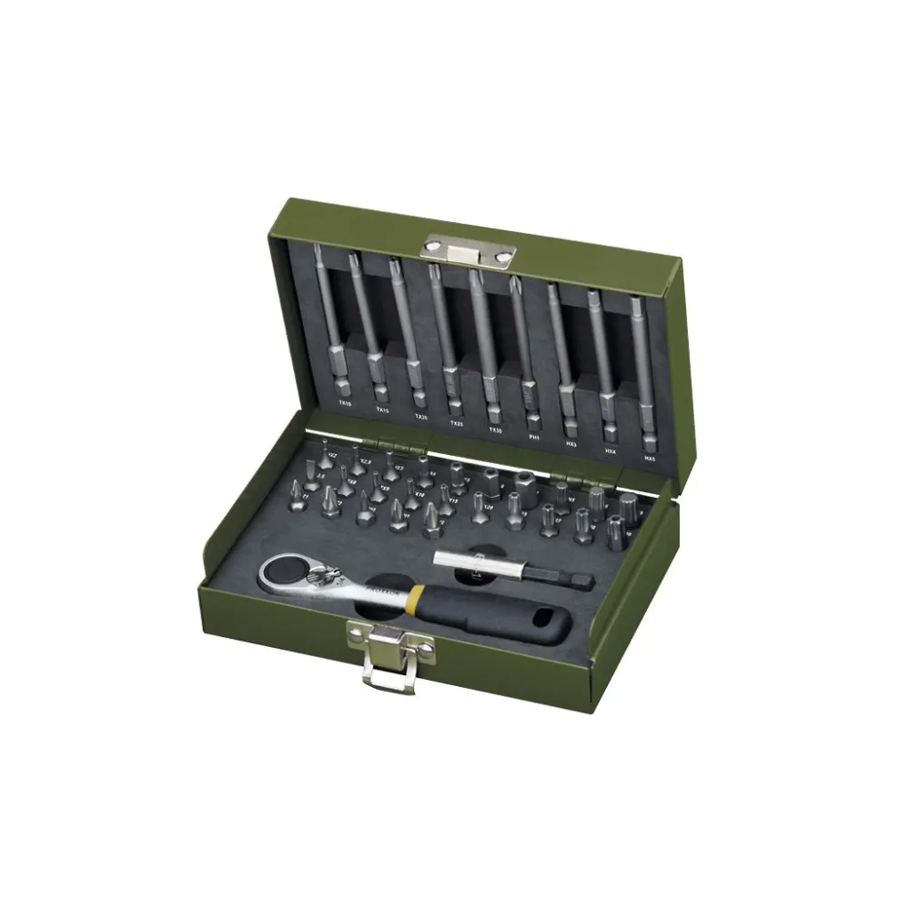 Proxxon 23109 - Seti biti, pentru inginer, cu clichet 1/4"
