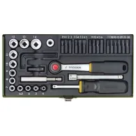 Trusa de biti si chei tubulare, Proxxon 23070, 1/4", 39 buc