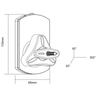 SUPORT SATELITI AUDIO MAX 10KG CABLETECH