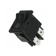 Buton comutator 6A-250V ON-OFF, IP20, 19.2x13mm, negru