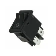 Buton comutator 6A-250V ON-OFF, IP20, 19.2x13mm, negru