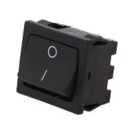 Buton comutator 6A-250V ON-OFF, IP20, 22X20mm, negru