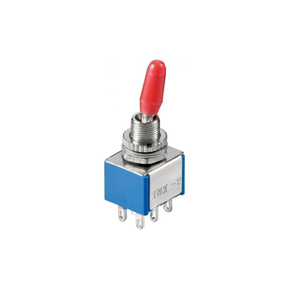 Comutator 2xON carcasa albastra