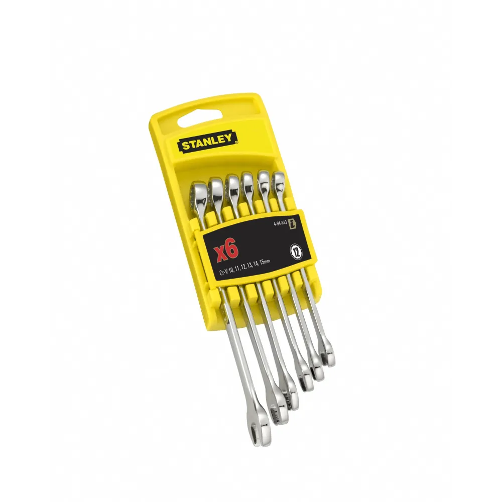 Set 6 chei combinate combo 4-94-646 Stanley, finisaj cromat