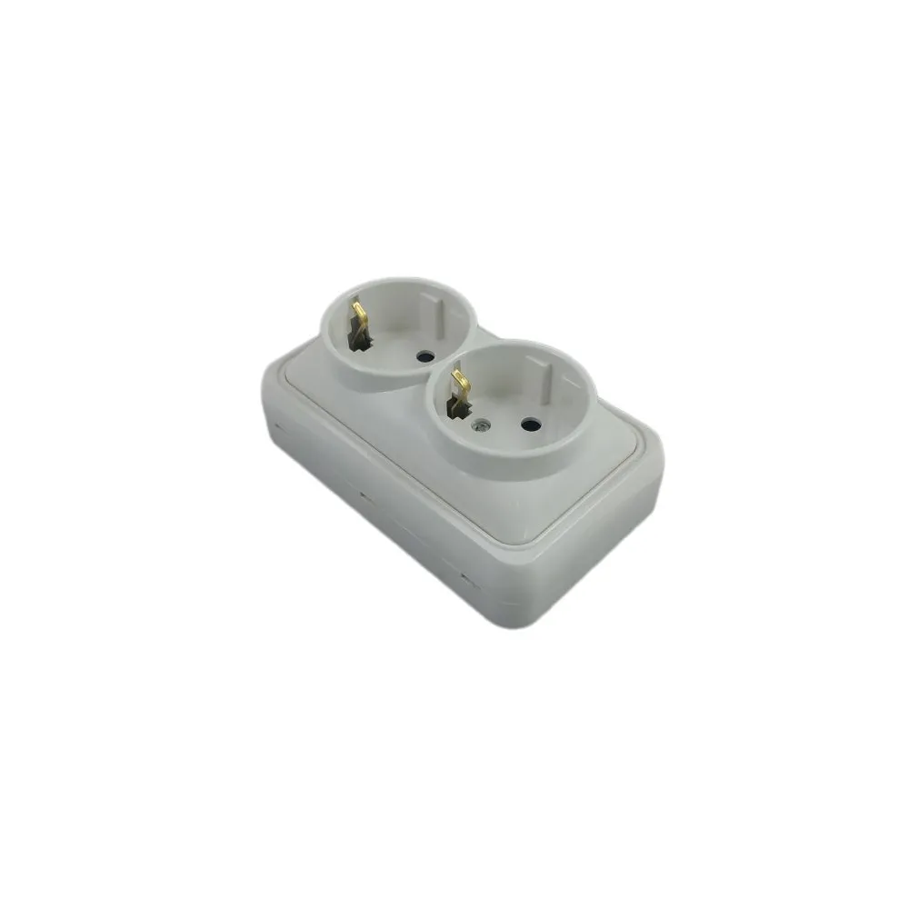 Priza dubla PT schuko Mini SPN1102A