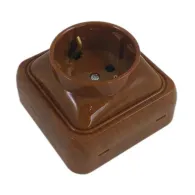 Priza simpla PT schuko Mahon SPN1101M (1/10)