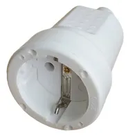Cupla schuko cauciucata alba IP20 SPN3111