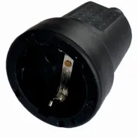 Cupla schuko cauciucata neagra IP20 Odo SPN3104 (1/25)