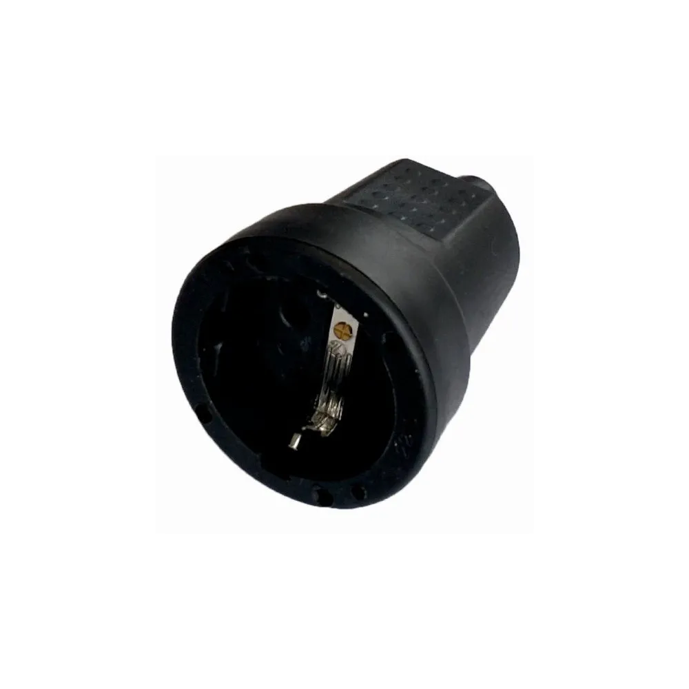 Cupla schuko cauciucata neagra IP20 Odo SPN3104 (1/25)