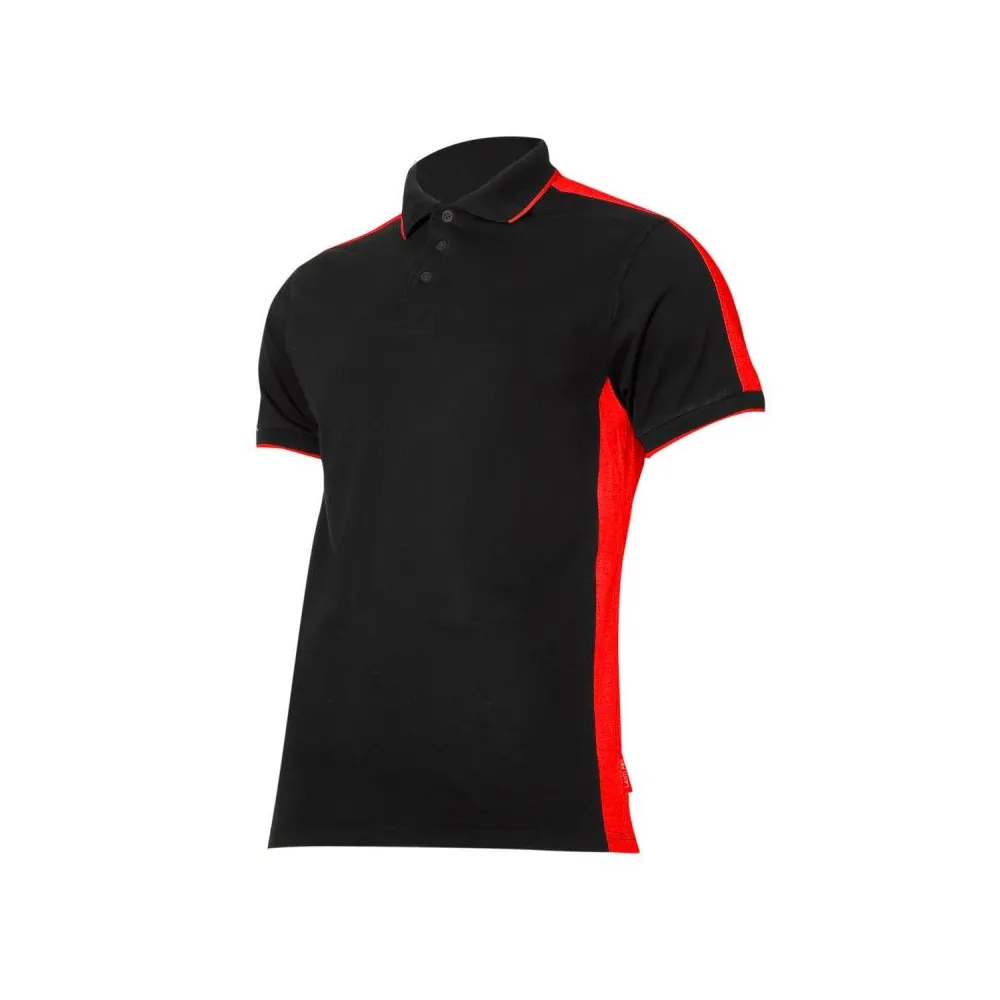 TRICOU BUMBAC POLO MULTICOLOR / NEGRU-ROSU - M