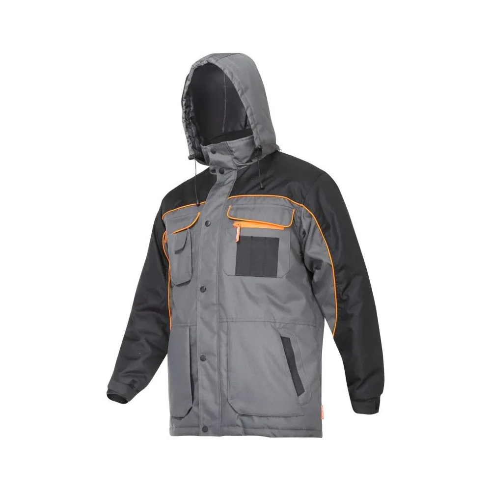 JACHETA LUCRU CAPTUSITA / NEGRU-GRI-PORTOCALIU - S