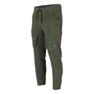 PANTALON ELASTIC CU SNUR SI MANSETE / KAKI - M