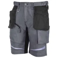 PANTALON LUCRU SLIM-FIT SCURT / GRI - L