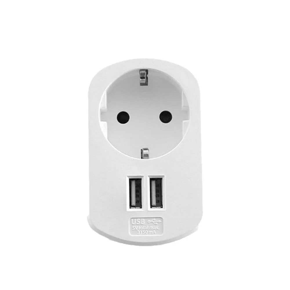 Stecher Schuko cu protectie, 2x USB-A, MT-1W2USBSP Technik