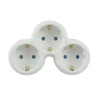 Stecher triplu cu contact protectie 3 x Schuko, TP3 Technik