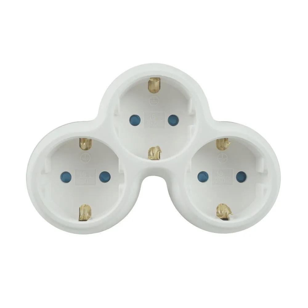 Stecher triplu cu contact protectie 3 x Schuko, TP3 Technik