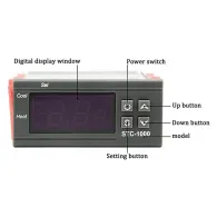 TERMOSTAT LCD SENZOR NTC STC-1000 230V
