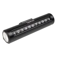 SUPORT numar de telefon parbriz Spacer, Functie ascundere numar, Negru, "SPAA-PHNR-01"
