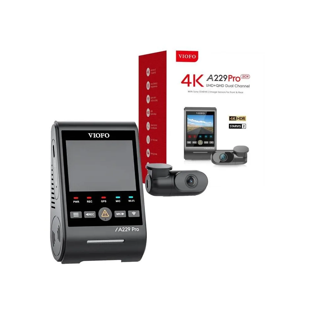 VIOFO A229 PRO 2CH 4K + 2K WiFi, GPS