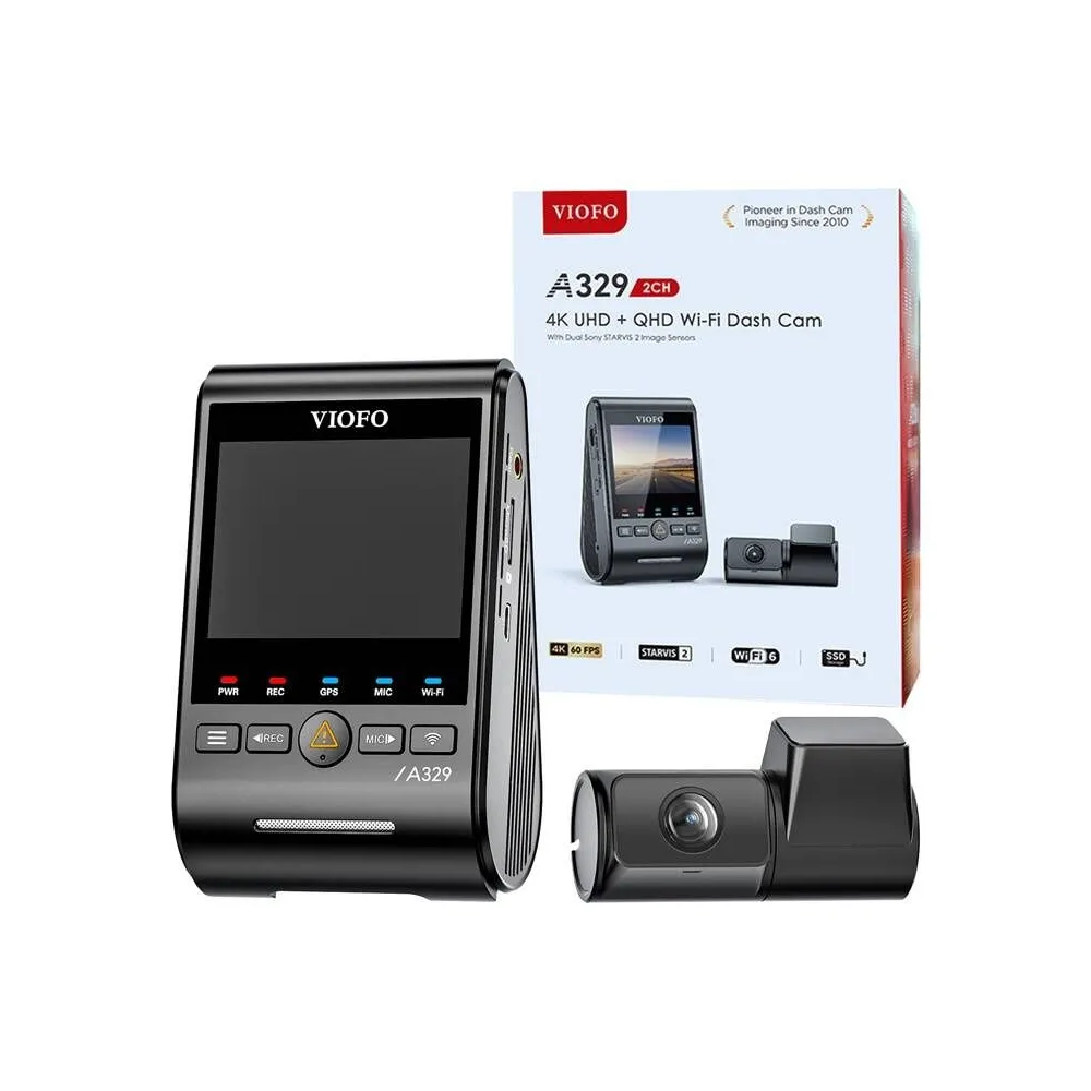 VIOFO A329 2CH 4K 60FPS + 2K WiFi, GPS
