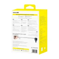 Baseus Enjoyment Max încărcător auto cu cabluri USB-C+Lightning 60W Negru